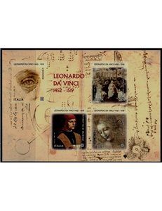 ITALIA 2019 Leonardo da Vinci BF MNH**