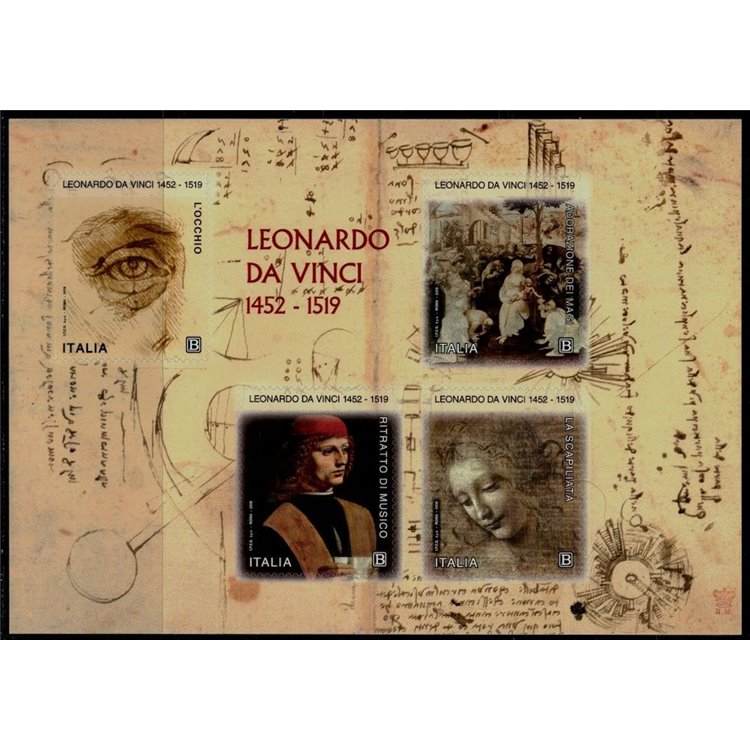 ITALY 2019 Leonardo da Vinci s/s MNH**