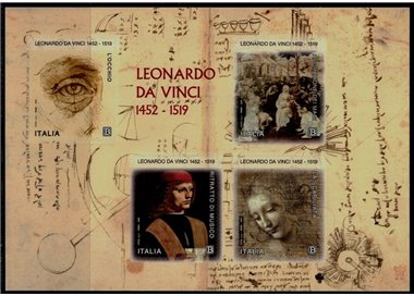 ITALY 2019 Leonardo da Vinci s/s MNH**
