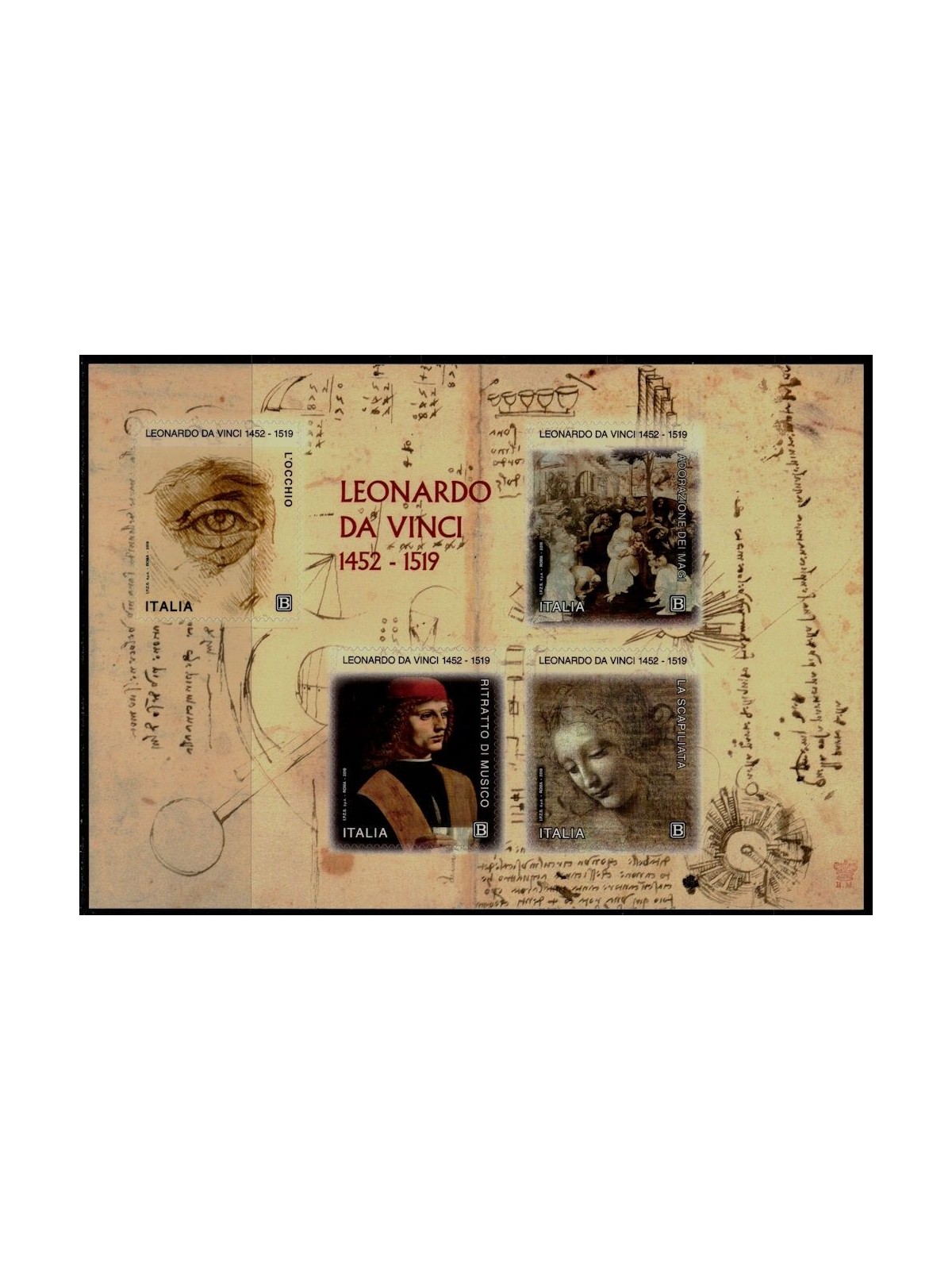 ITALY 2019 Leonardo da Vinci s/s MNH**