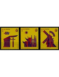 SAN MARINO 2018 Year of Tourism Europe - China 3v MNH**