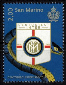SAN MARINO 2018 Centodieci Inter MNH**