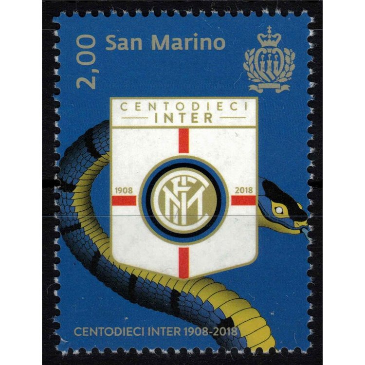 SAN MARINO 2018 Centodieci Inter MNH**