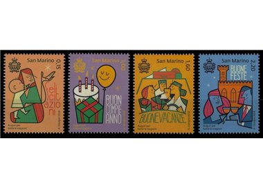 SAN MARINO 2018 Best Wishes for All Seasons 4v MNH**
