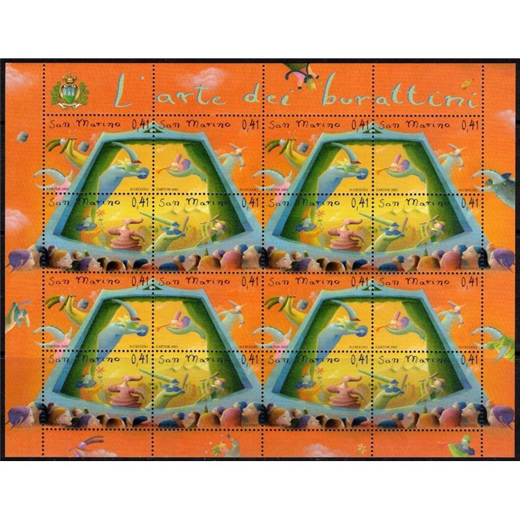 SAN MARINO 2003 Puppet Art m/s MNH**