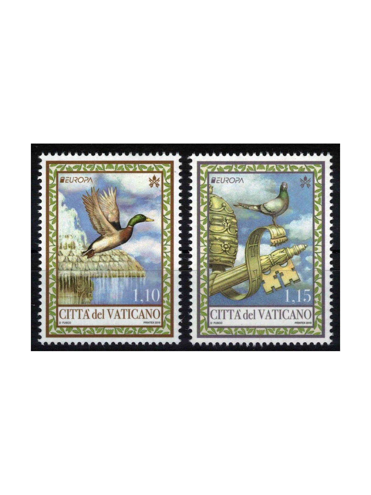 VATICAN 2019 Europe 2v MNH**