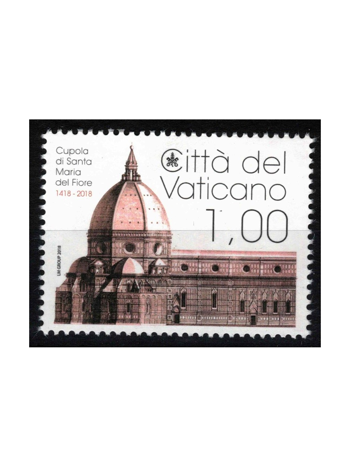 VATICAN 2018 Dome of Santa Maria del Fiore MNH**