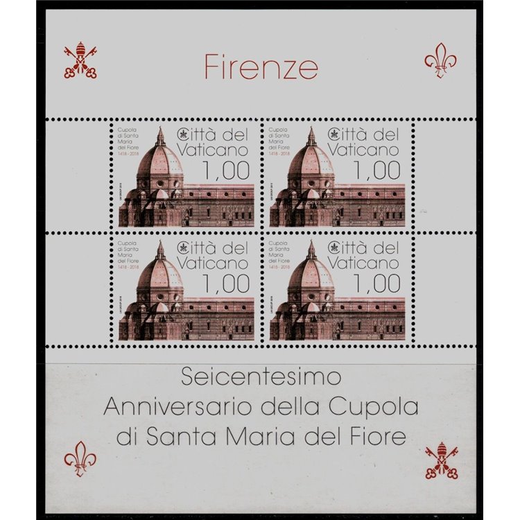 VATICANO 2018 Cupola di Santa Maria del Fiore MF MNH**