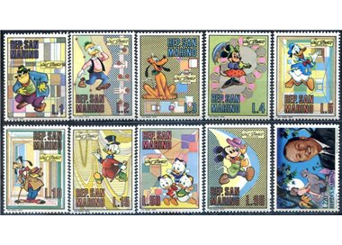 SAN MARINO 1970 Walt Disney 10v MNH**