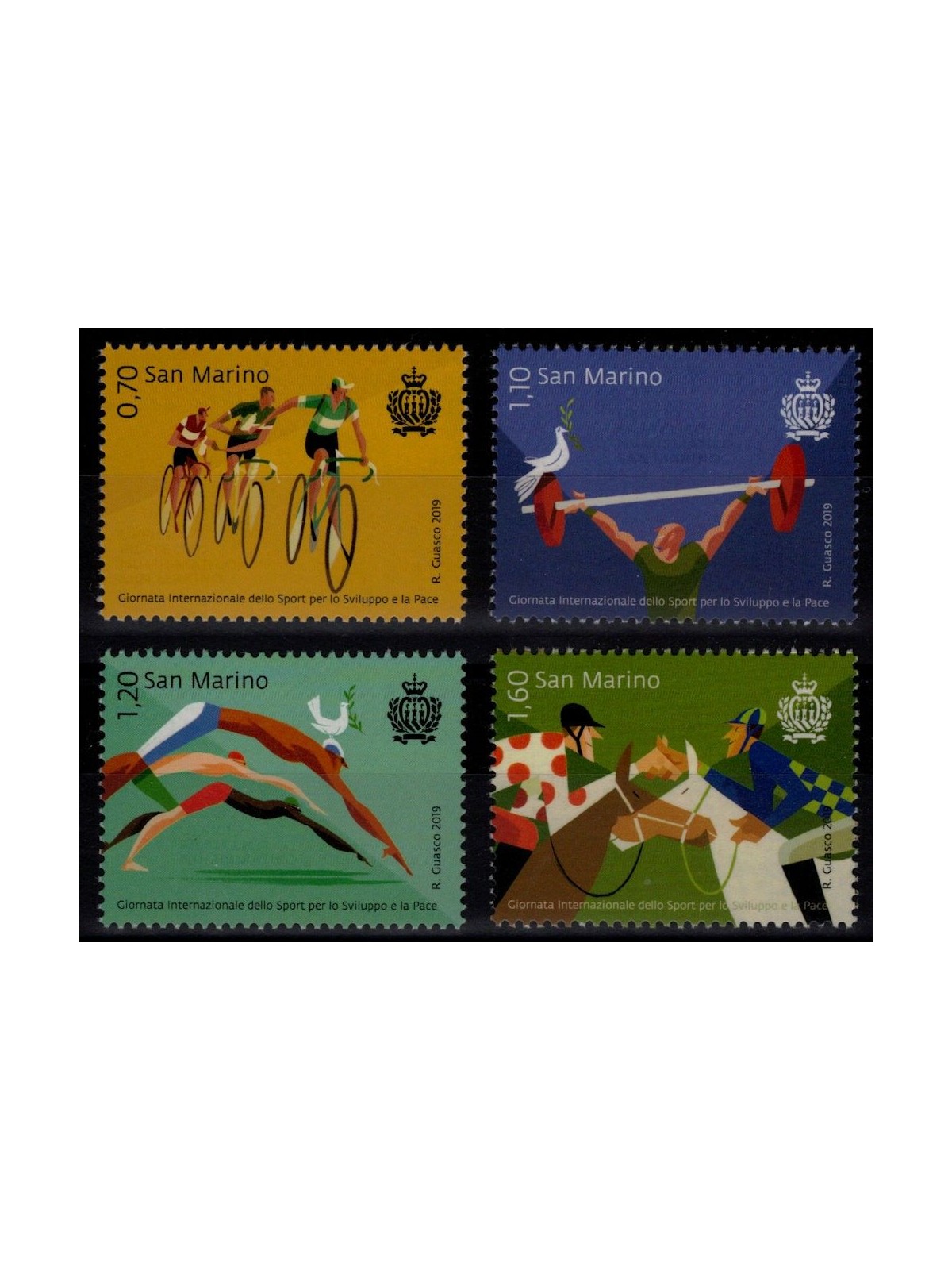 SAN MARINO 2019 Giornata dello sport 4v MNH**