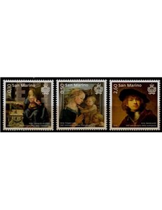 SAN MARINO 2019 Art (da Vinci, Rembrandt, Lippi) 3v MNH**