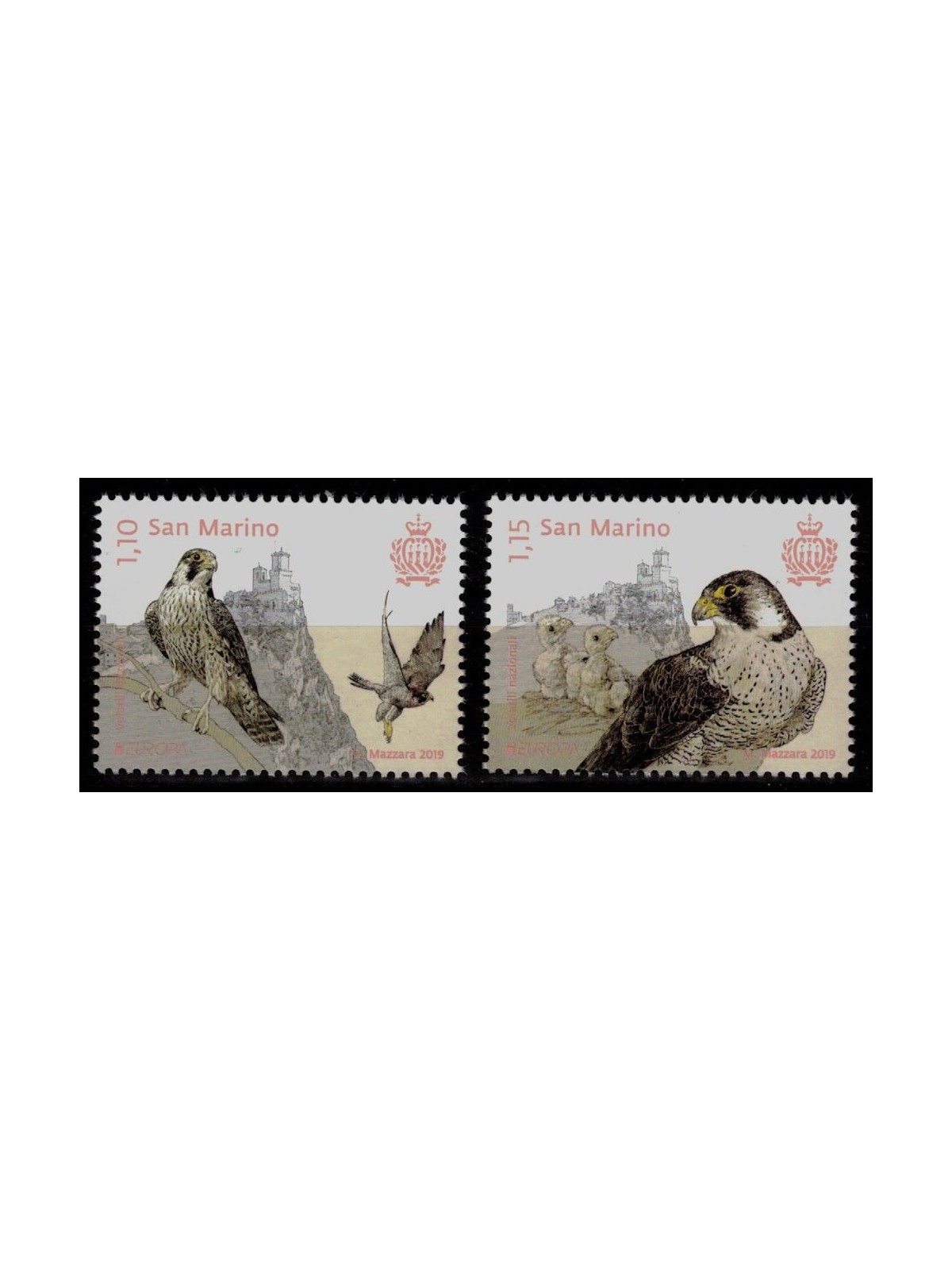 SAN MARINO 2019 Europe 2v MNH**