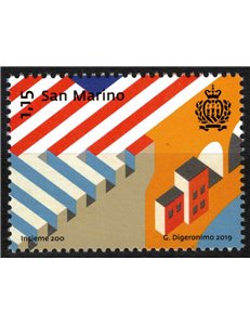 SAN MARINO 2019 Together 200 MNH**