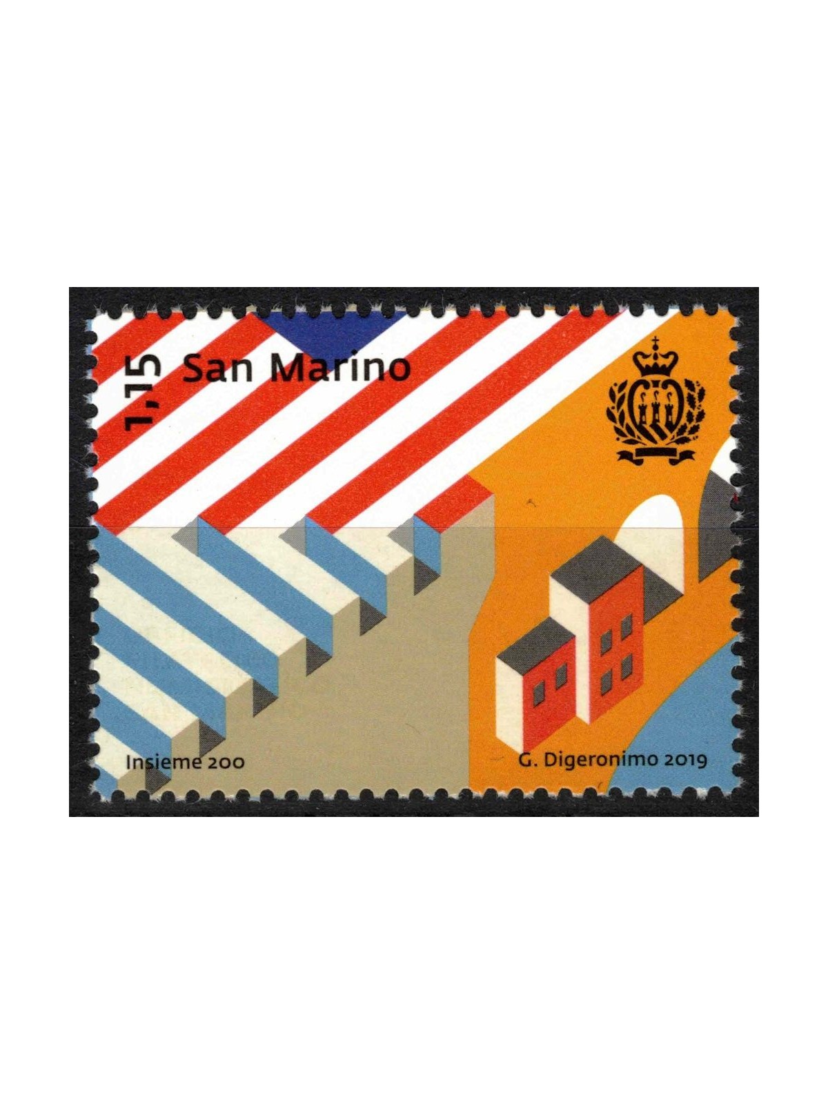 SAN MARINO 2019 Together 200 MNH**
