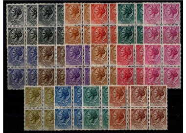 ITALY 1955-60 Syracuse (in block of four) 17v MNH**