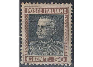 ITALY KINGDOM 1927 Parmeggiani 50c brown and grey MH*