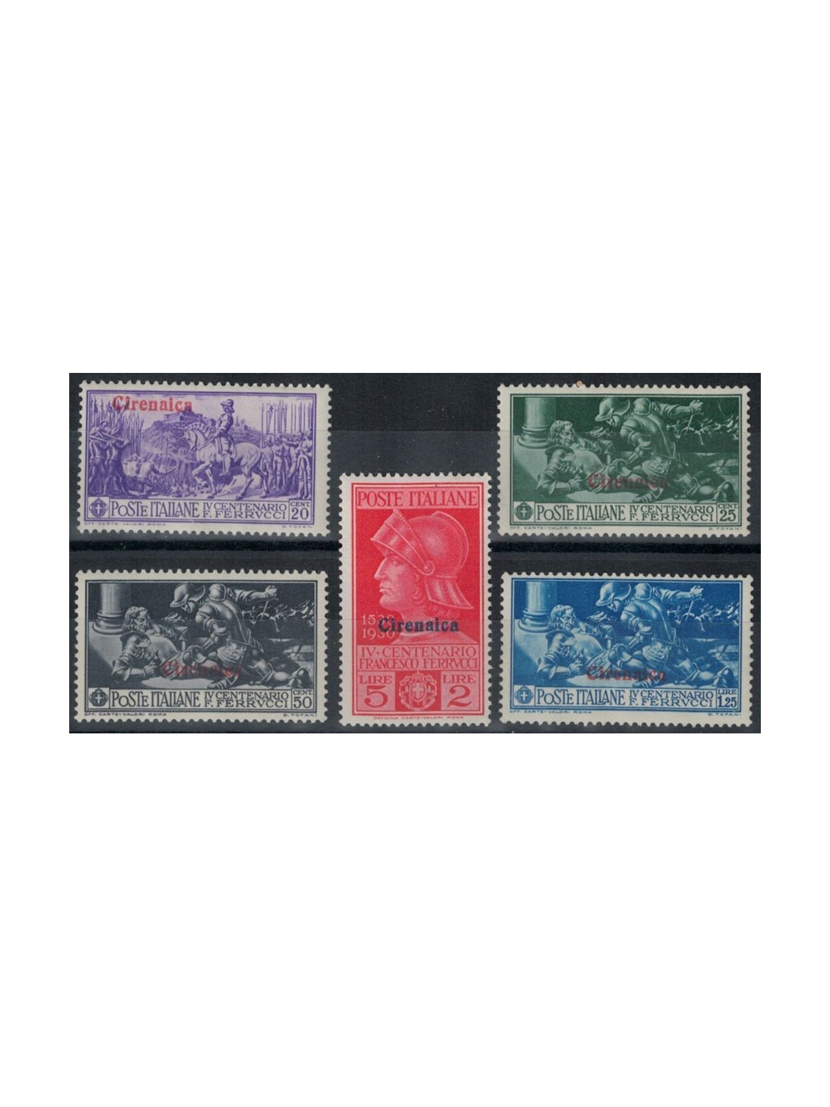 CYRENAICA 1930 Francesco Ferrucci 5v MH*