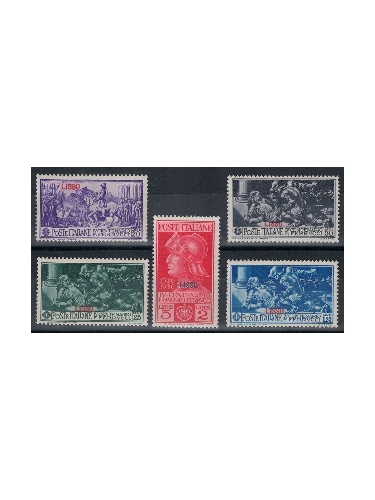 EGEO LIPSO 1930 Francesco Ferrucci 5v MH*