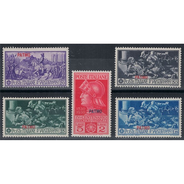 AEGEAN PATMO 1930 Francesco Ferrucci 5v MH*