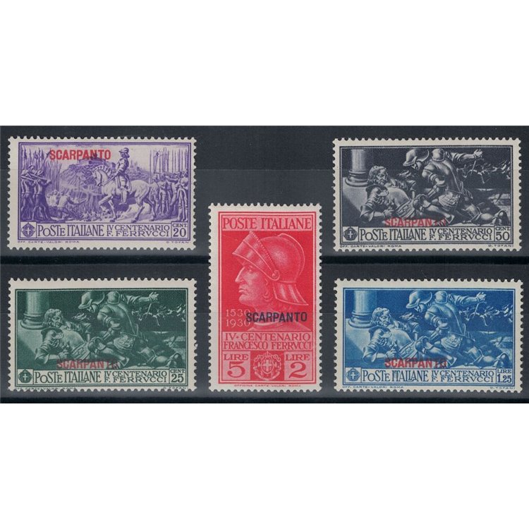 EGEO SCARPANTO 1930 Francesco Ferrucci 5v MH*