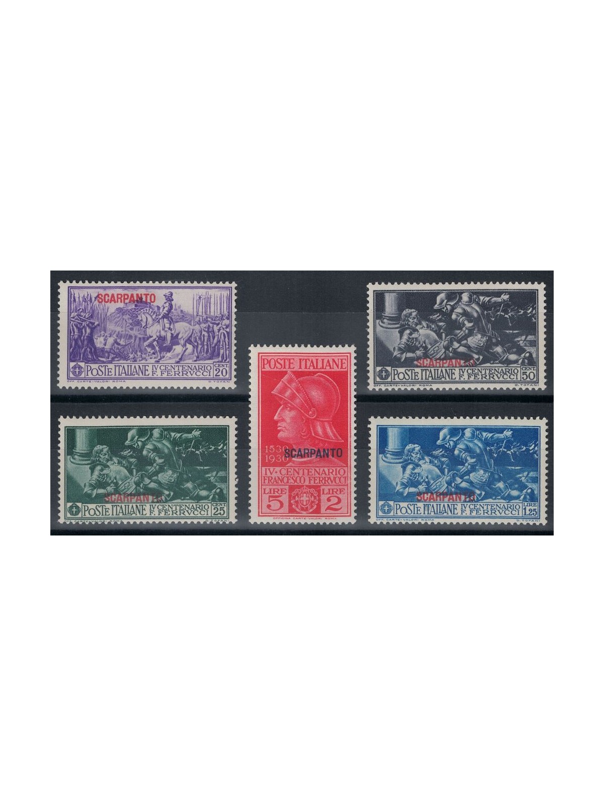 EGEO SCARPANTO 1930 Francesco Ferrucci 5v MH*