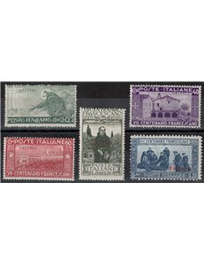 ERITREA 1926 San Francesco 5v MH*