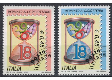 ITALY 2006 Eighteen Year Olds 2v MNH**