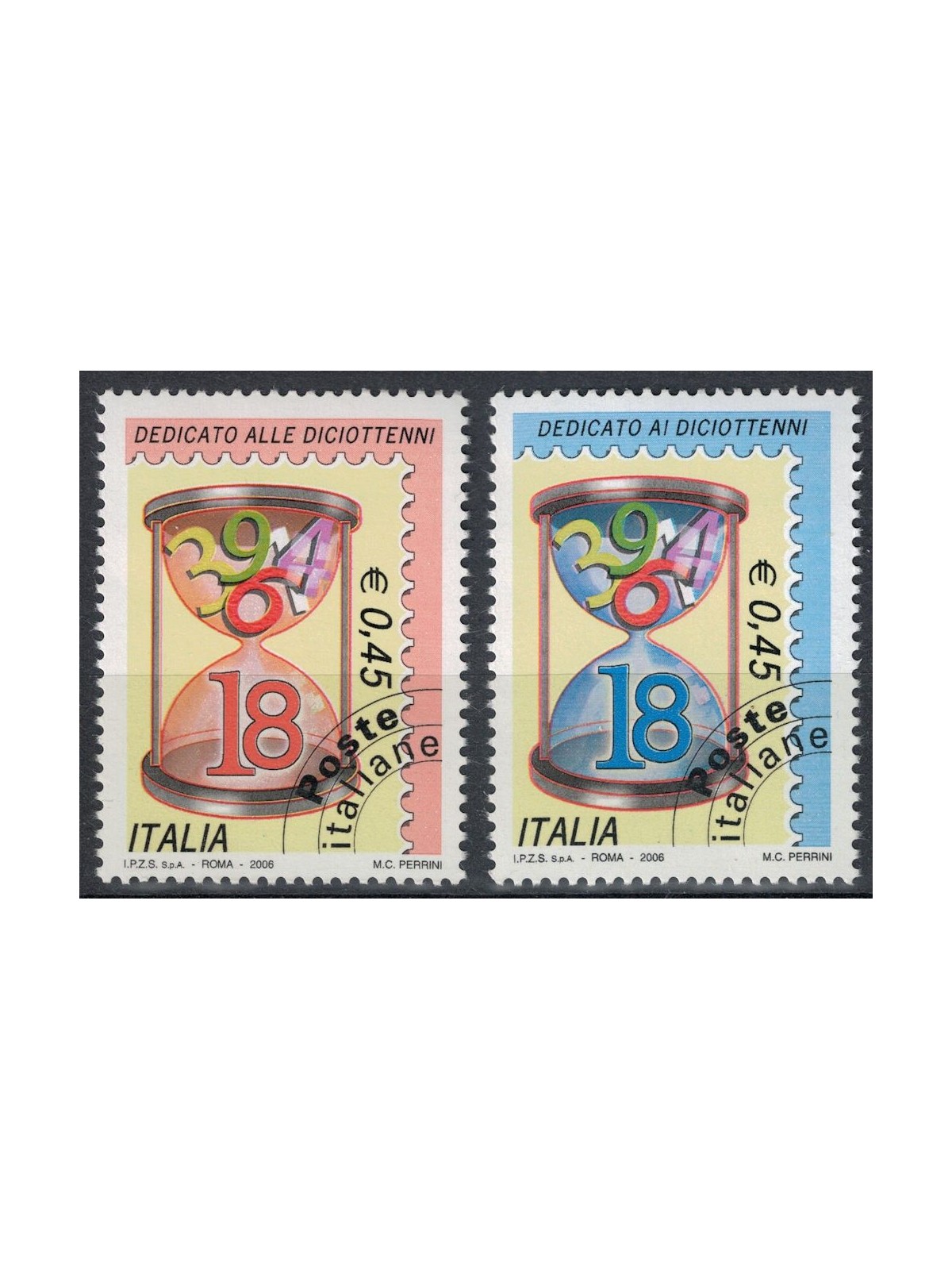 ITALY 2006 Eighteen Year Olds 2v MNH**