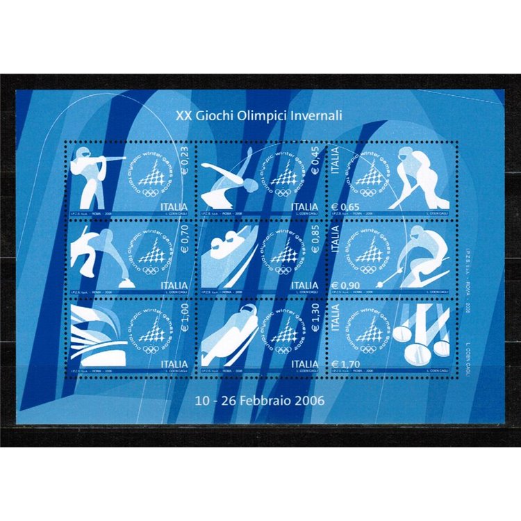 ITALY 2006 Winter Olympic Games s/s MNH**