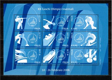 ITALY 2006 Winter Olympic Games s/s MNH**