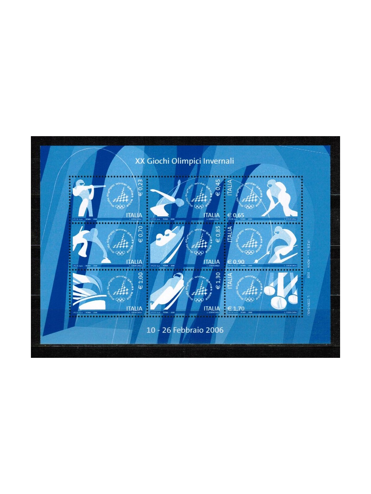 ITALY 2006 Winter Olympic Games s/s MNH**