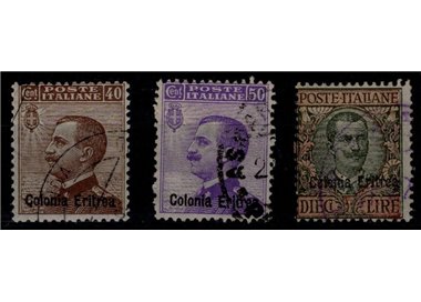 ERITREA 1916 Serie ordinaria 3v us