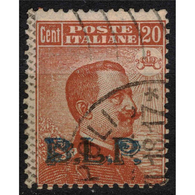 ITALIA REGNO 1922-23 BLP 20c arancio us ©