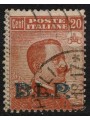 ITALIA REGNO 1922-23 BLP 20c arancio us ©