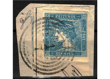 LOMBARDY-VENETIAN KINGDOM 1855 (Newspapers) 3c blue 3rd type us ©