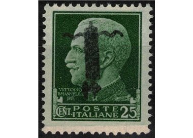 ITALIA RSI 1944 Varietà 25c Imperiale (errore colore soprast. capovolta) MNH** ©