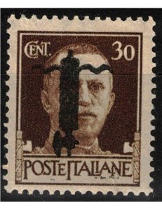ITALIA RSI 1944 Varietà 30c Imperiale (soprast. nera capovolta) MNH** ©