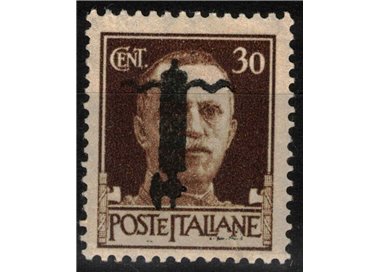 ITALIA RSI 1944 Varietà 30c Imperiale (soprast. nera capovolta) MNH** ©