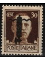 ITALY RSI 1944 Variety 30c Imperial (black overlay upside down) MNH** ©