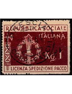 ITALY RSI 1944 Military Exemption us ©