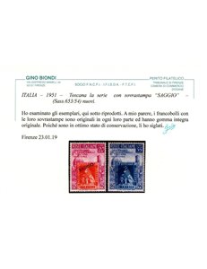 ITALIA 1951 Granducato di Toscana (Saggio) MNH** ©