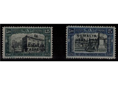 SOMALIA ITALIANA 1927 Milizia I (non emessi) 2v MH* (Lusso)