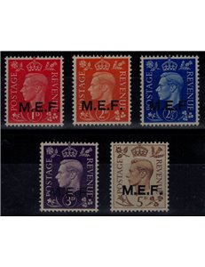 COLONIES (English West) 1942 MEF (Cairo) 5v MNH** ©