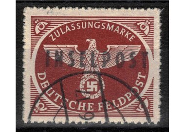 AEGEAN (GERMAN OCCUPATION) 1944 INSELPOST brown red (Rhodes) us ©