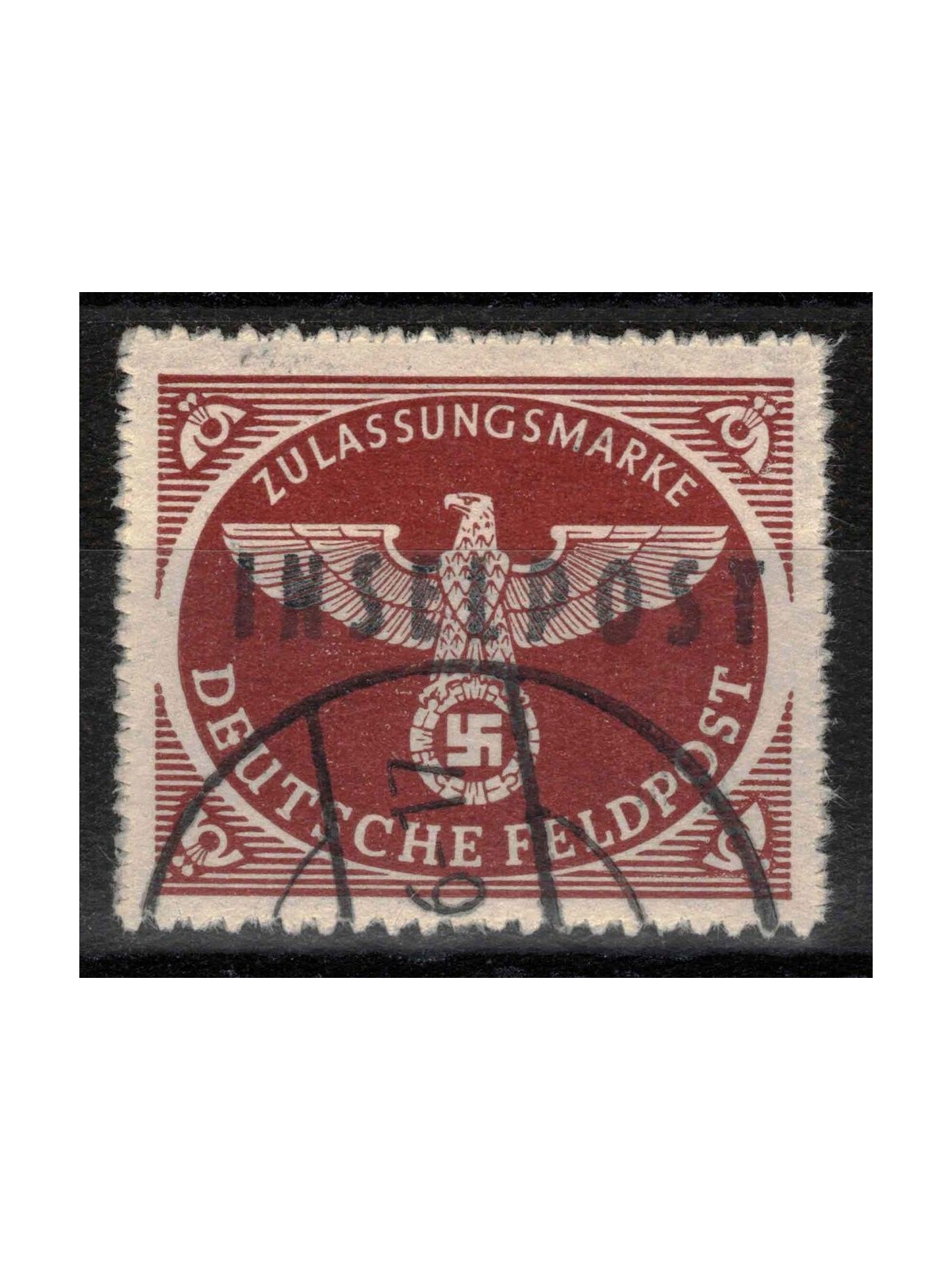AEGEAN (GERMAN OCCUPATION) 1944 INSELPOST brown red (Rhodes) us ©