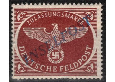 AEGEAN (GERMAN OCCUPATION) 1944 INSELPOST brown red perforated 13¾ (Zagreb) MNH** ©