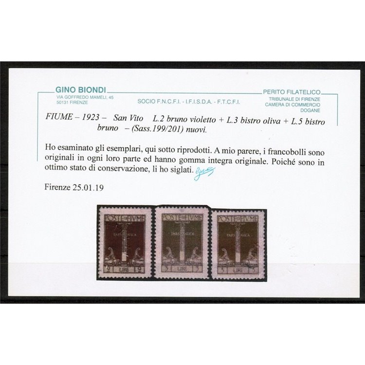 FIUME 1923 San Vito 14v MNH** ©