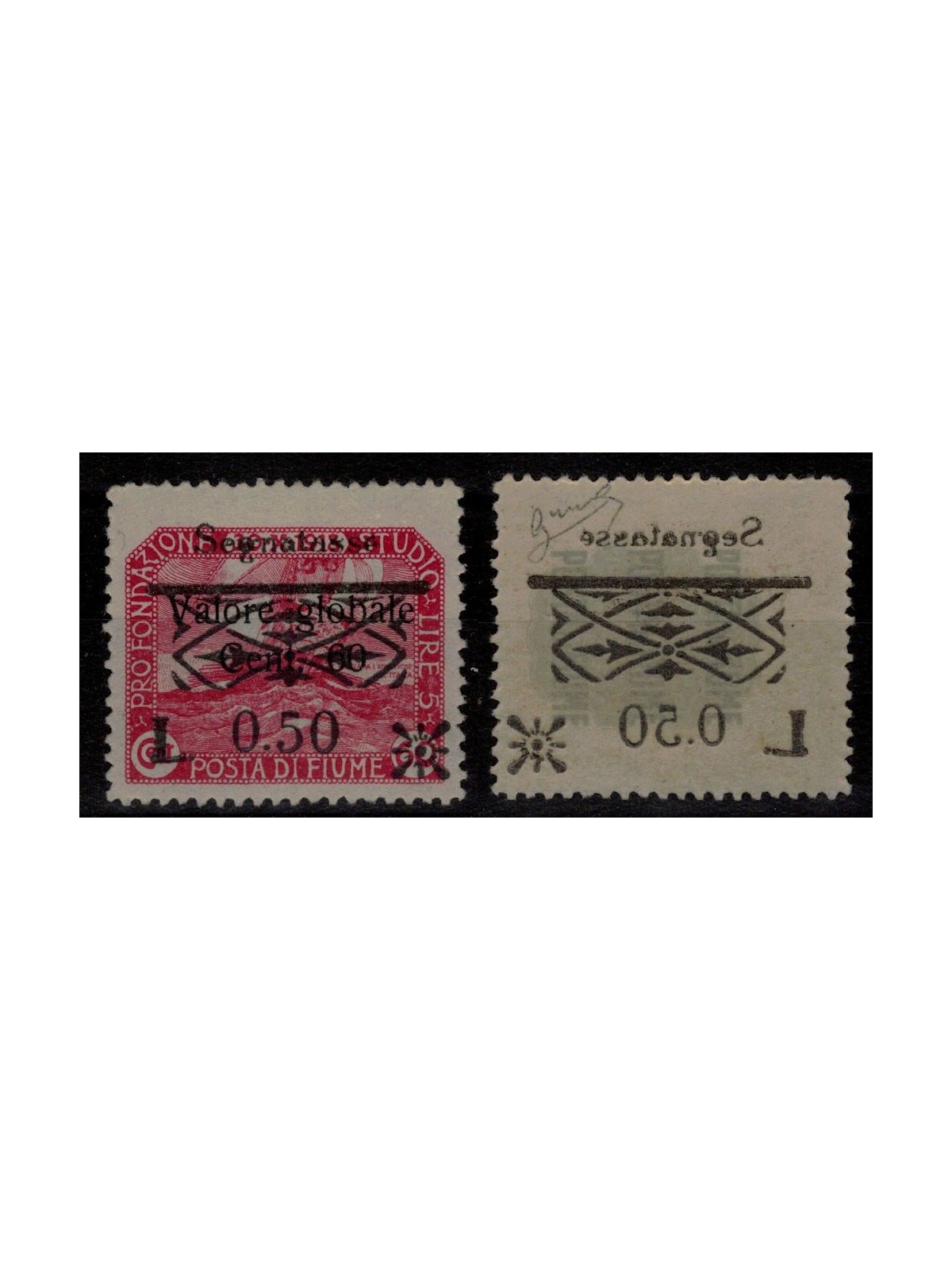 RIVER 1921 Postage Due Variety £50 on 60c carmine (Decal) MNH** ©