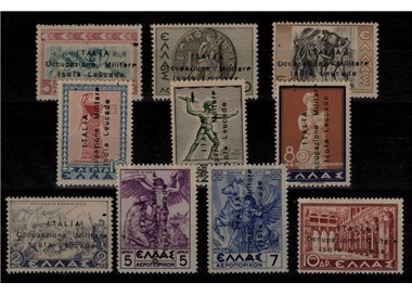 LEUCADA ISLAND (ITALIAN WEST) 1941 Mythological Series 10v MNH** ©