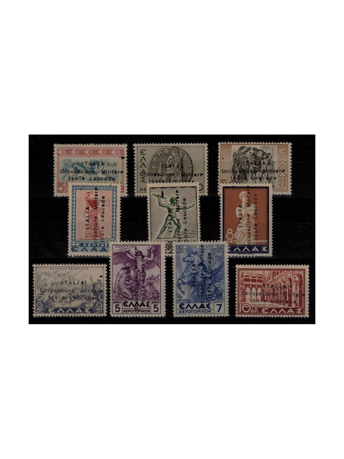 ISOLA LEUCADE (OCC. ITALIANA) 1941 Serie Mitologica 10v MNH** ©